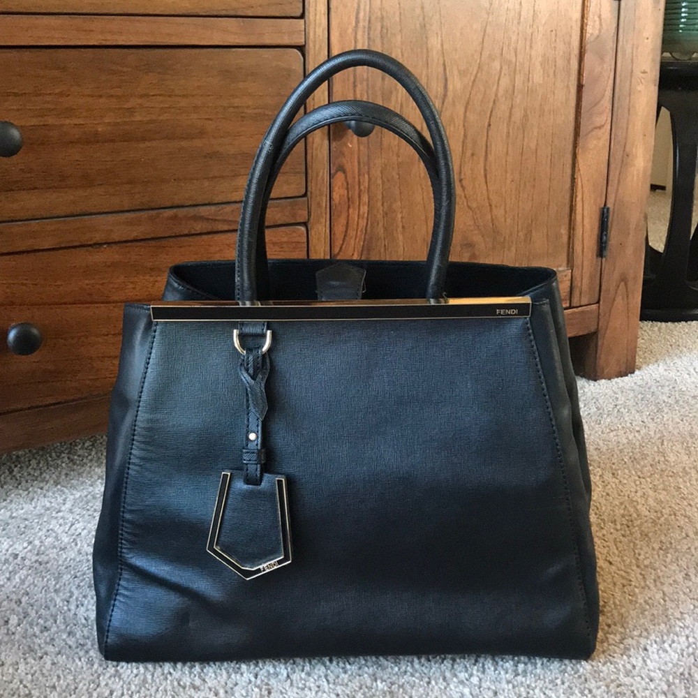 Fendi 2jours Elite Leather Shopper